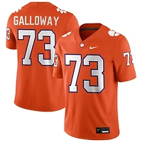 Hayes Galloway Men's Nike Orange Clemson Tigers NIL Pick-A-Player Game Jersey