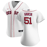 Jhostynxon Garcia Women's Nike White Boston Red Sox Home Replica Custom Jersey