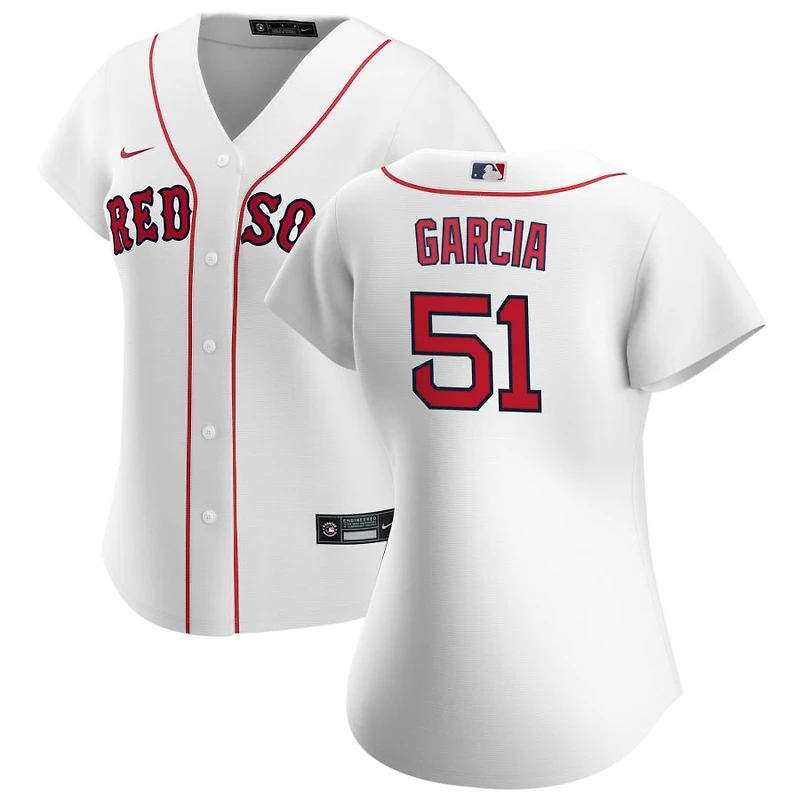 Jhostynxon Garcia Women's Nike White Boston Red Sox Home Replica Custom Jersey