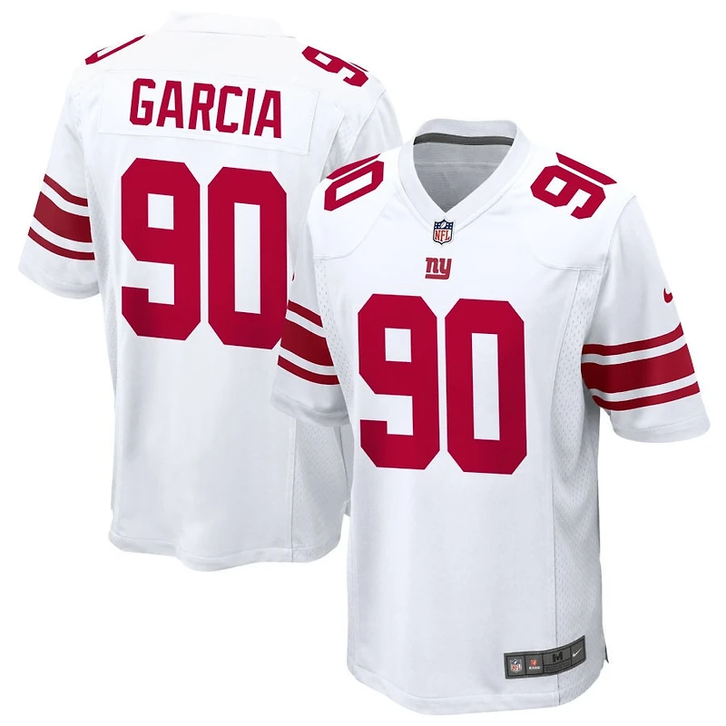 Elijah Garcia Men's Nike White New York Giants Custom Game Jersey