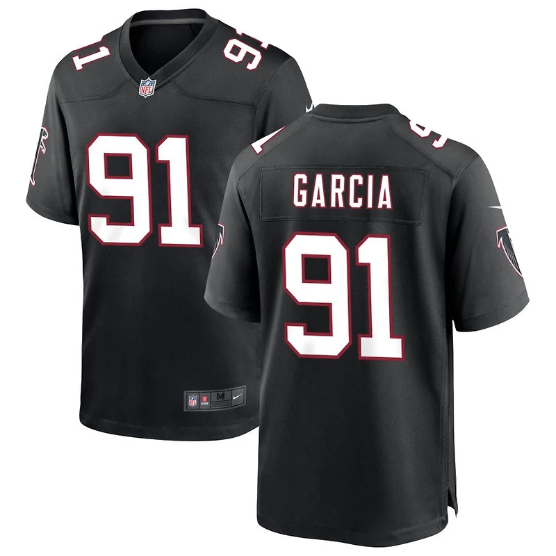 Elijah Garcia Men's Nike Black Atlanta Falcons Throwback Custom Game Jersey
