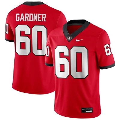 Beau Gardner Men's Nike Red Georgia Bulldogs NIL Pick-A-Player Game Jersey