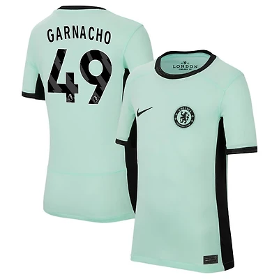 Alejandro Garnacho Youth Nike Mint Chelsea 2023/24 Third Stadium Replica Custom Jersey