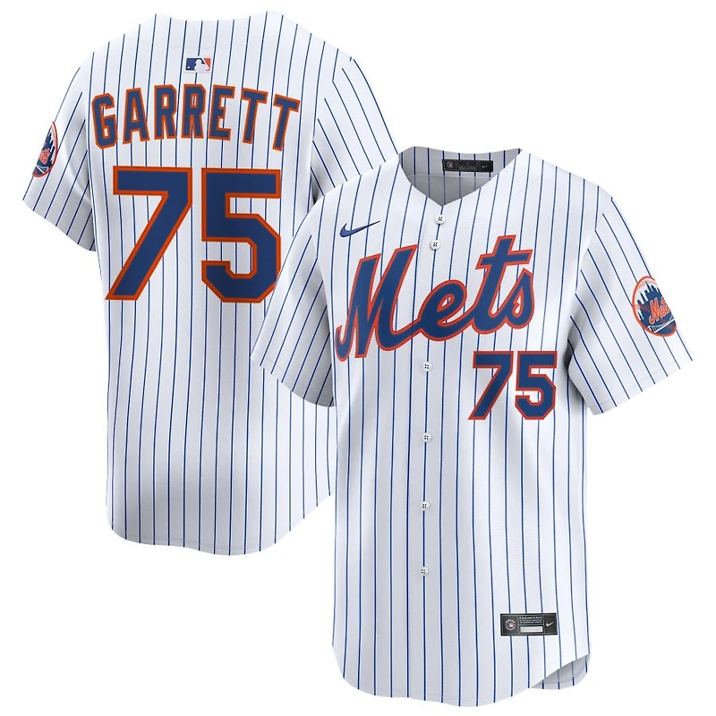 Reed Garrett Men's Nike White New York Mets Home Limited Custom Jersey