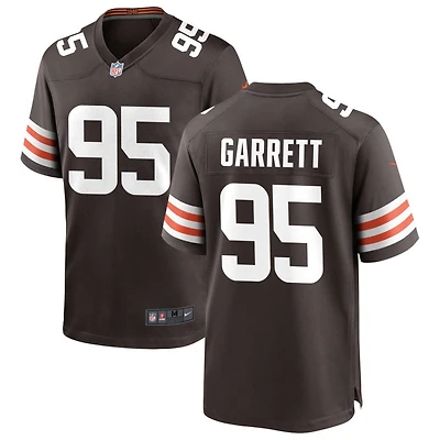 Myles Garrett Men's Nike Cleveland Browns Brown Custom Game Jersey