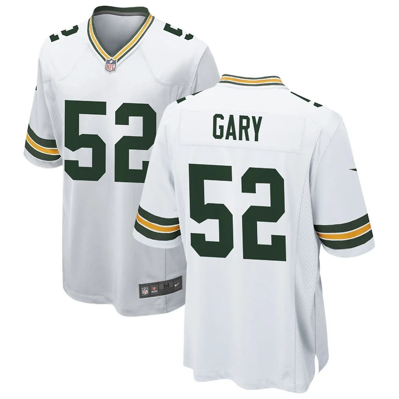 Rashan Gary Men's Nike White Green Bay Packers Custom Game Jersey