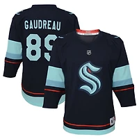 Frederick Gaudreau Youth Navy Seattle Kraken Home Replica Custom Jersey