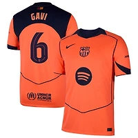 Gavi Gavi Men's Nike  Orange Barcelona 2025/26 Third Replica Jersey
