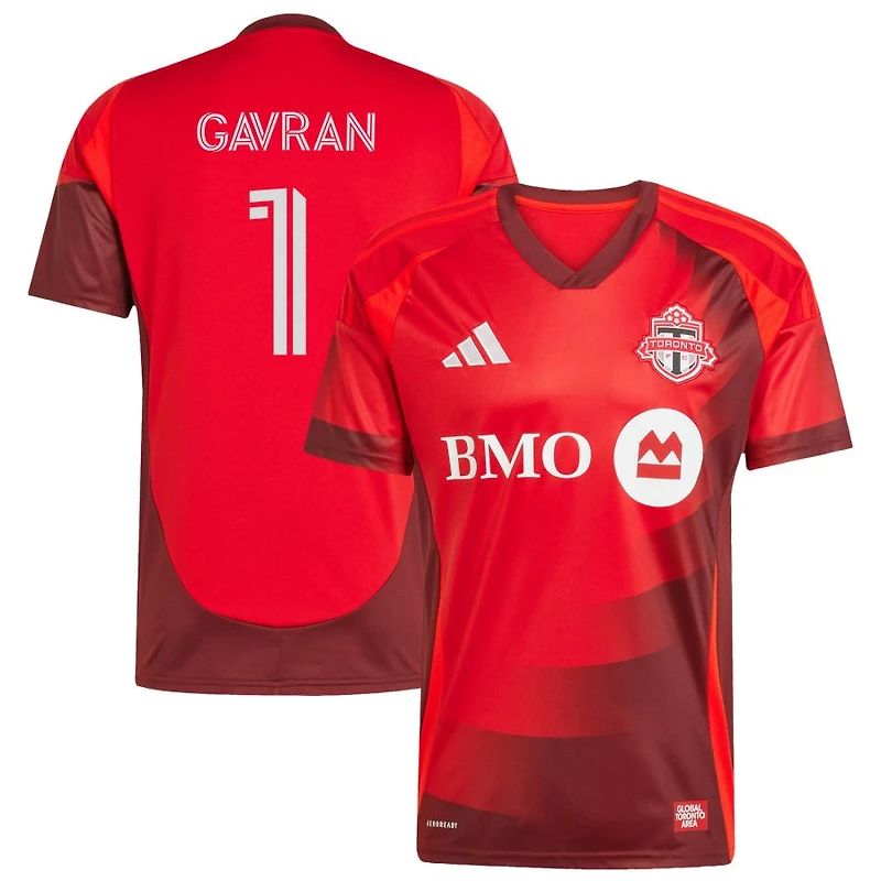 Luka Gavran Men's adidas  Red Toronto FC 2025 Club Kit Replica Custom Jersey