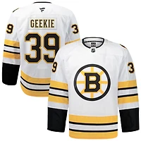 Morgan Geekie Men's Fanatics White Boston Bruins Away Authentic Pro Custom Jersey
