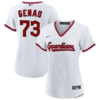 Angel Genao Women's Nike  White Cleveland Guardians Home Custom Replica 2.0 Jersey