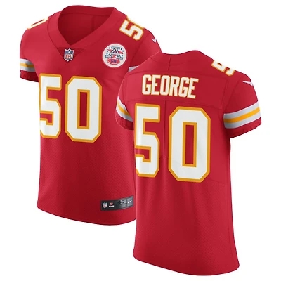 Brandon George Men's Nike Red Kansas City Chiefs Vapor Untouchable Custom Elite Jersey