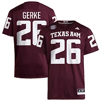 Layne Gerke Men's adidas  Maroon Texas A&M Aggies NIL Pick-A-Player Home Premier Football Jersey
