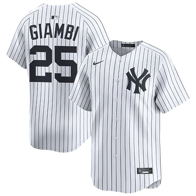 Jason Giambi Men's Nike White New York Yankees Home Limited Pick-A-Player Retired Roster Jersey