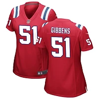 Jack Gibbens Women's Nike Red New England Patriots Alternate Custom Jersey