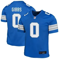 Jahmyr Gibbs Youth Nike Blue Detroit Lions Custom Game Jersey