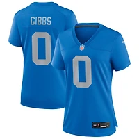 Jahmyr Gibbs Women's Nike Blue Detroit Lions Alternate Custom Game Jersey