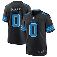 Jahmyr Gibbs Men's Nike  Black Detroit Lions Alternate Custom Game Jersey