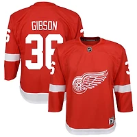 John Gibson Youth Red Detroit Red Wings Home Custom Premier Jersey