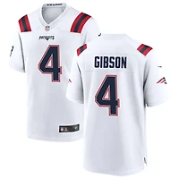 Antonio Gibson Men's Nike White New England Patriots Custom Game Jersey