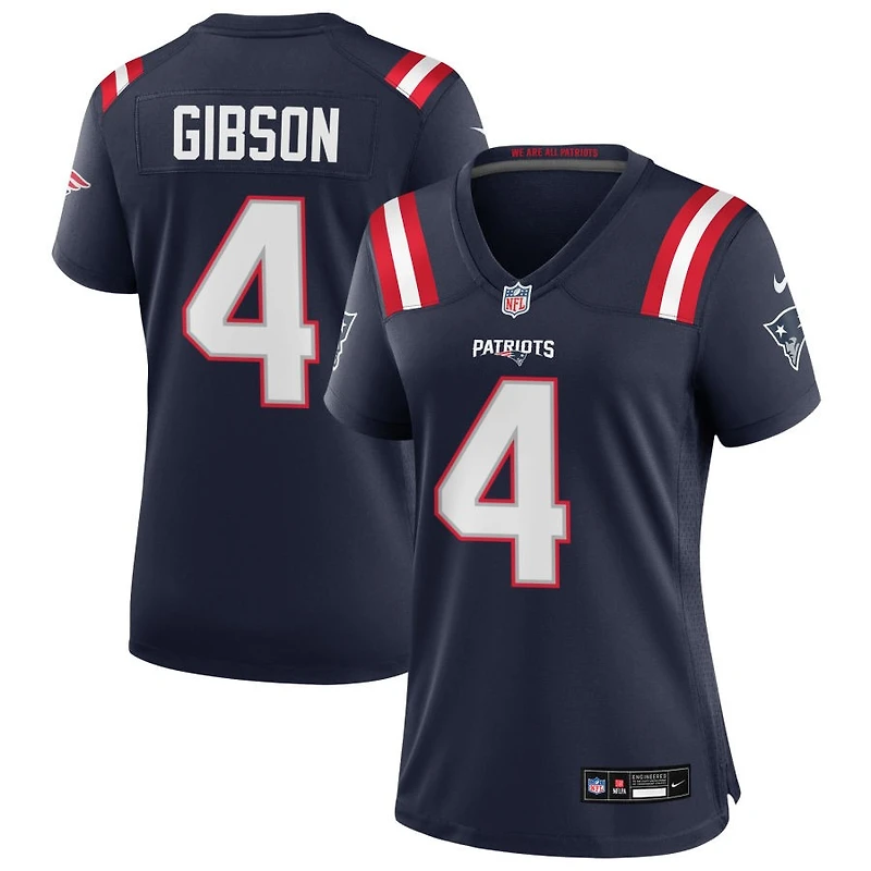 Antonio Gibson Women's Nike Navy New England Patriots Custom Game Jersey