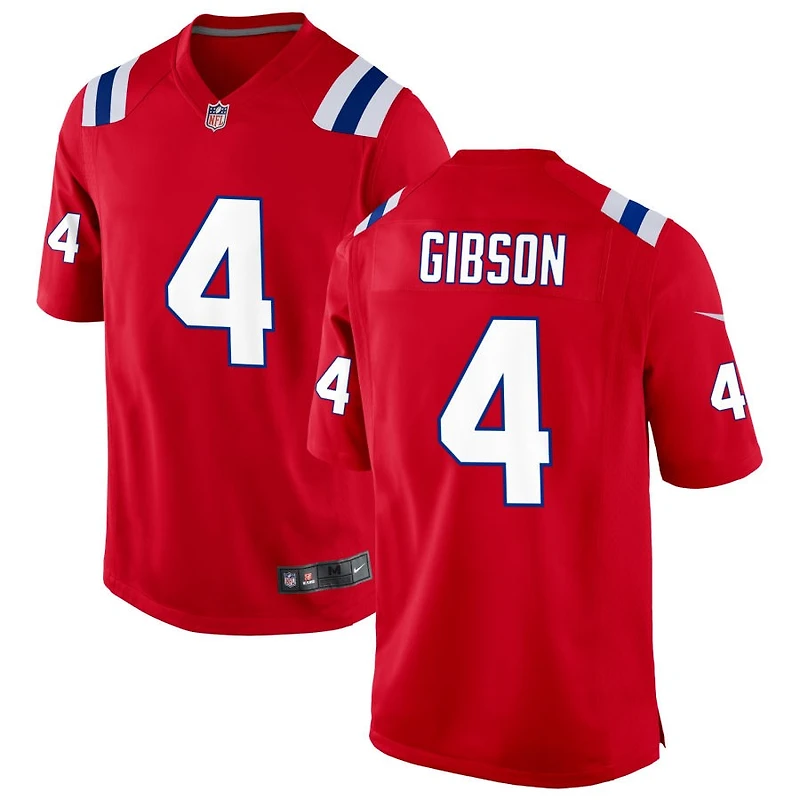 Antonio Gibson Men's Nike Red New England Patriots Alternate Custom Jersey