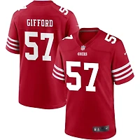 Luke Gifford Men's Nike Scarlet San Francisco 49ers Custom Jersey