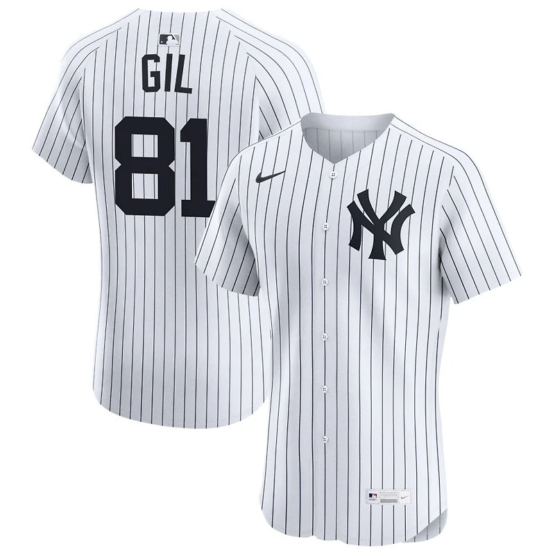 Luis Gil Men's Nike White New York Yankees Home Elite Custom Jersey
