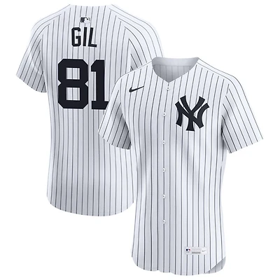 Luis Gil Men's Nike White New York Yankees Home Elite Custom Jersey