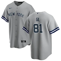Luis Gil Men's Nike Gray New York Yankees Road Replica Custom Jersey