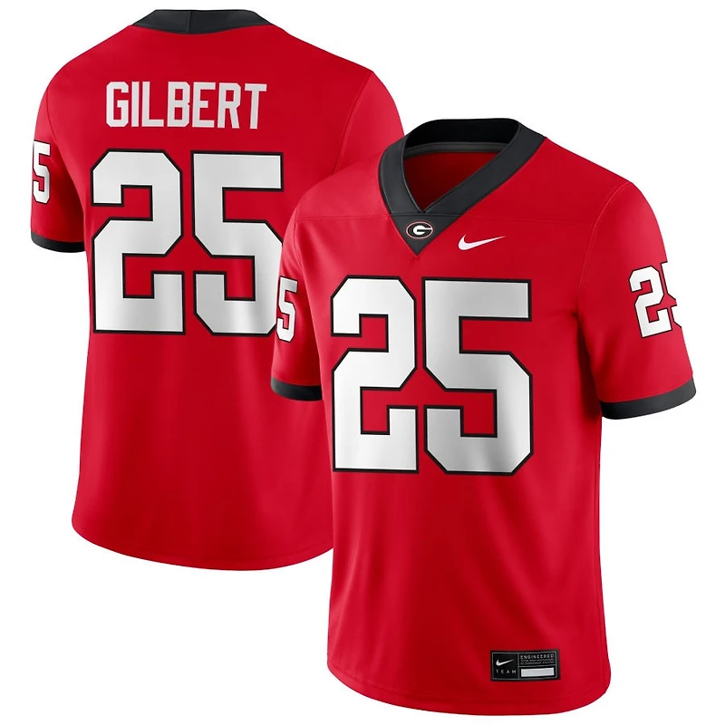 Jontae Gilbert Men's Nike Red Georgia Bulldogs NIL Pick-A-Player Game Jersey