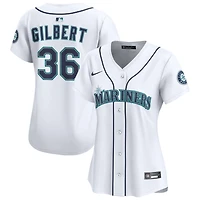 Logan Gilbert Women's Nike  White Seattle Mariners Home Limited Custom Jersey