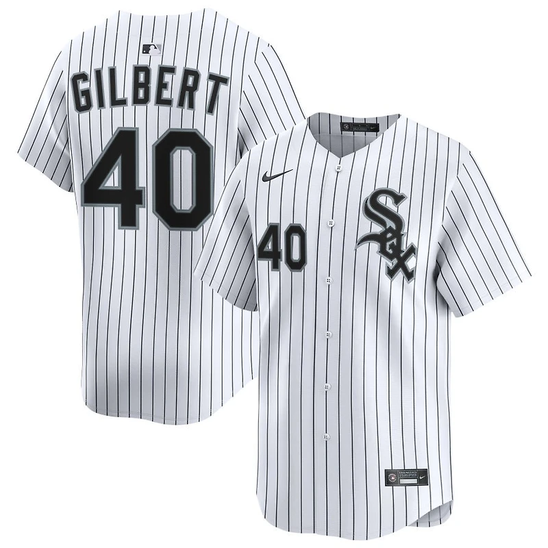 Tyler Gilbert Men's Nike White Chicago White Sox Home Limited Custom Jersey