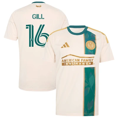 Adrian Gill Men's adidas  Tan Atlanta United FC 2026 Spirit of '96 Replica Custom Jersey