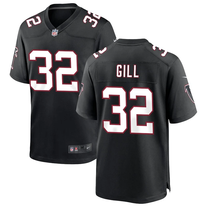 Trenton Gill Men's Nike Black Atlanta Falcons Throwback Custom Game Jersey