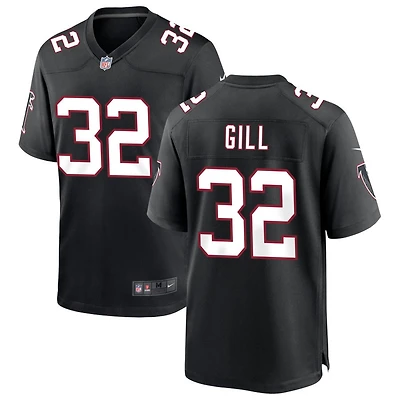 Trenton Gill Men's Nike Black Atlanta Falcons Throwback Custom Game Jersey