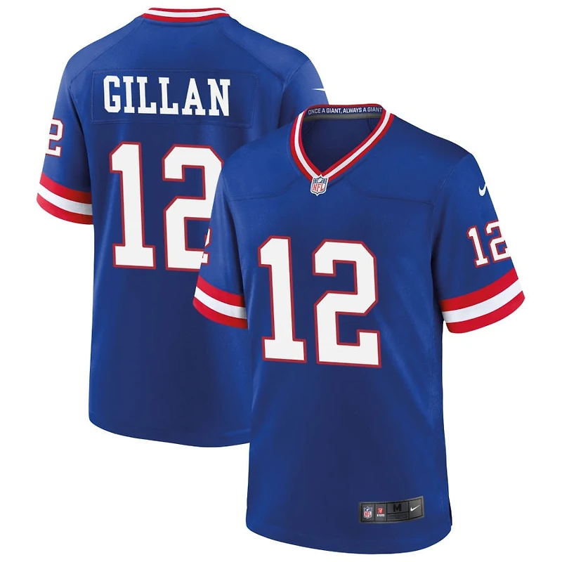 Jamie Gillan Men's Nike Royal New York Giants Classic Custom Game Jersey