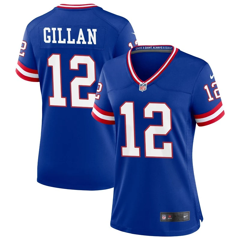 Jamie Gillan Women's Nike Royal New York Giants Classic Custom Game Jersey