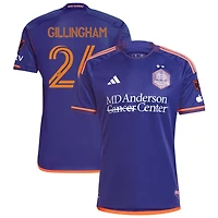 Blake Gillingham Men's adidas  Purple Houston Dynamo FC 2024 Still Holdin' Authentic Custom Jersey