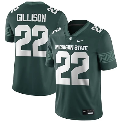 Tyler Gillison Men's Nike Green Michigan State Spartans NIL Pick-A-Player Game Jersey