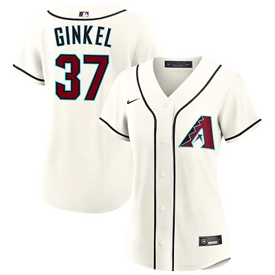 Kevin Ginkel Women's Nike  Cream Arizona Diamondbacks Home Custom Replica 2.0 Jersey
