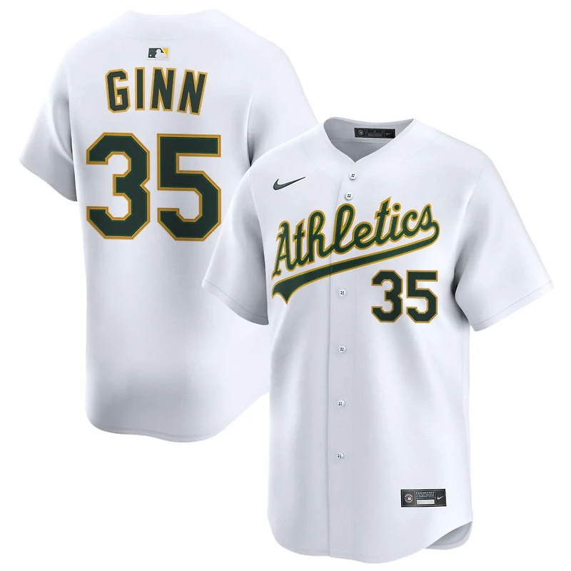 J.T. Ginn Men's Nike White Athletics Home Limited Custom Jersey