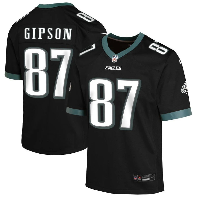 Xavier Gipson Youth Nike Black Philadelphia Eagles Alternate Custom Game Jersey