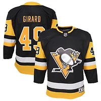 Samuel Girard Youth Black Pittsburgh Penguins Home Premier Custom Jersey