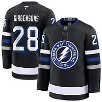 Zemgus Girgensons Men's Fanatics Black Tampa Bay Lightning Alternate Premium Custom Jersey