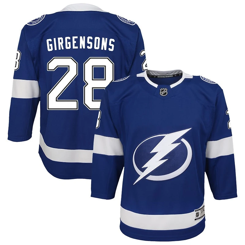 Zemgus Girgensons Youth Blue Tampa Bay Lightning Home Custom Premier Jersey