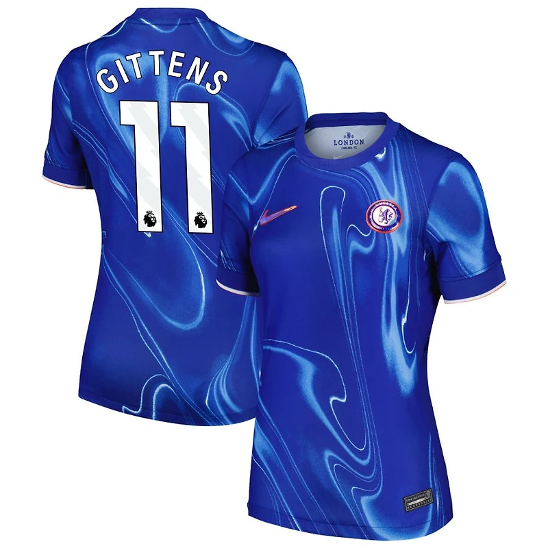 Jamie Gittens Women's Nike Blue Chelsea 2024/25 Home Custom Replica Jersey