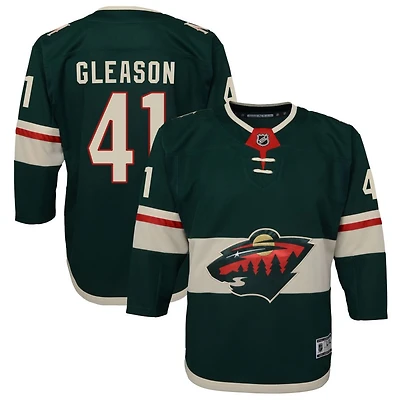 Ben Gleason Youth Green Minnesota Wild Home Premier Custom Jersey
