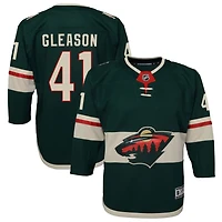 Ben Gleason Youth Green Minnesota Wild Home Premier Custom Jersey