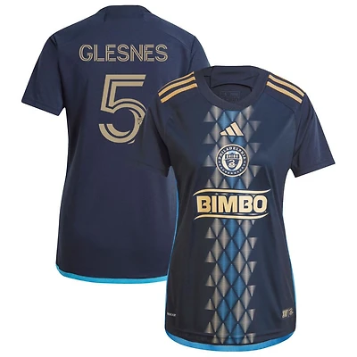 Jakob Glesnes Women's adidas Navy Philadelphia Union 2024 The XV Kit Replica Custom Jersey